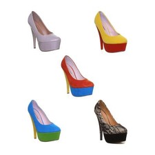 Scarpe plateau donna tacco