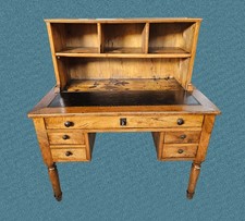 SCRITTOIO IN NOCE CON ALZATA LUIGI FILIPPO EPOCA XIX SECOLO RESTAURATO