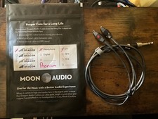 Moon Audio Silver Dragon Premium Cable 6'3mm para Auriculares Fostex