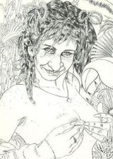 CARTOLINA FILIPPO SCOZZARI i capezzoli della castelli ART CORE postcard 1992