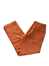 FAY Pantalone da lavoro uomo Pantaloni Fustagno Arancione Trousers pants size 50