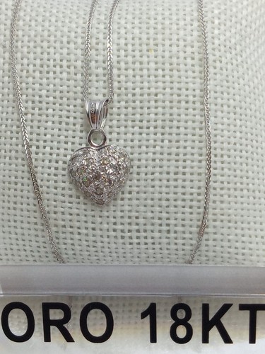 Collana oro bianco 750 - in,