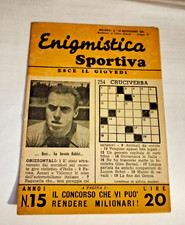 ENIGMISTICA SPORTIVA - # 15-12  SETTEMBRE 1951-EDIZIONE MILESI- COME NUOVA-SM55