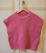 Gilet semplice fatto a mano  all'uncinetto, acrilico, taglia M