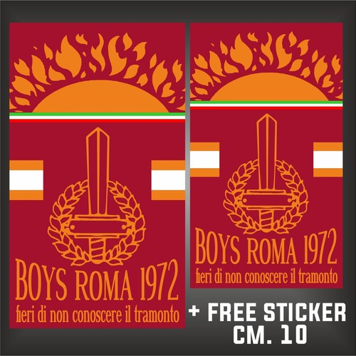 Adesivo roma boys ultras - adesivo,