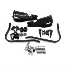 Paramani Chiusi Cf Moto Mt 450 Nero Bianco Con Barra In Alluminio Manubrio 22 mm