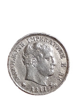 MILANO . 5 SOLDI 1811. ARGENTO. NAPOLEONE I°.     N.3