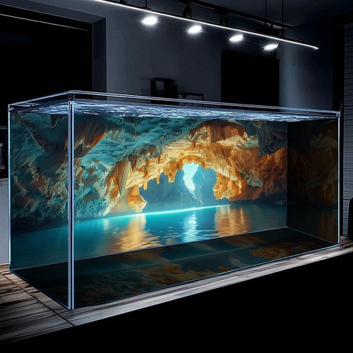 Adesivo paesaggio grotta - 3d,