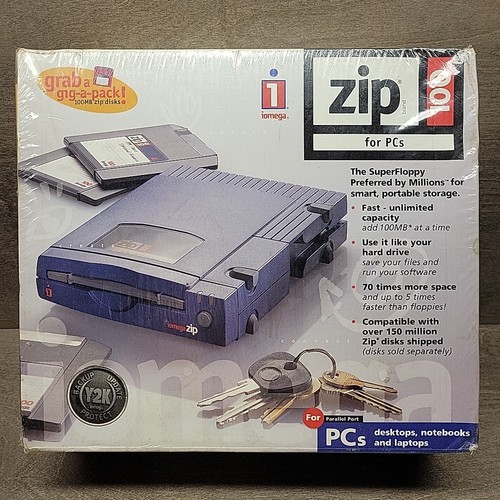 Iomega zip disk drive 100 - 100, per
