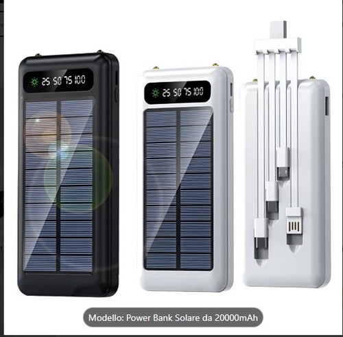 Power bank solare 20000mah - da,