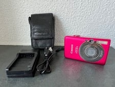 Canon IXUS 95 IS 10,0 megapixel fotocamera digitale rosa rosa astuccio retrò PowerShot SD1200 IXY
