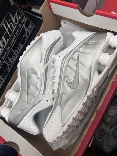 Nike shox bianco argento - shox, r4