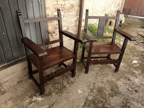 Antica coppia poltrone - coppia,