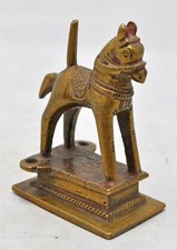 Antico Ottone Cavallo Statuina
