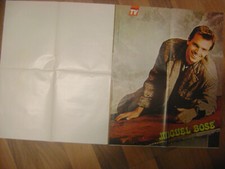 MIGUEL BOSE' RARO POSTER ALLEGATO RIVISTA FAMIGLIA TV+OTTIMO ( 50x40 )