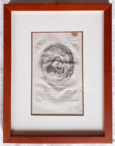 Antica stampa della madre del - madre,