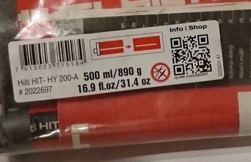 Hilti hit 200a resina - hilti,
