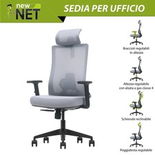 Sedia ufficio silver con