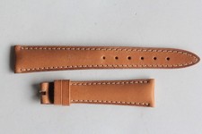 Bracelet montre Universal Genève cuir marron 17 mm vintage (59375)