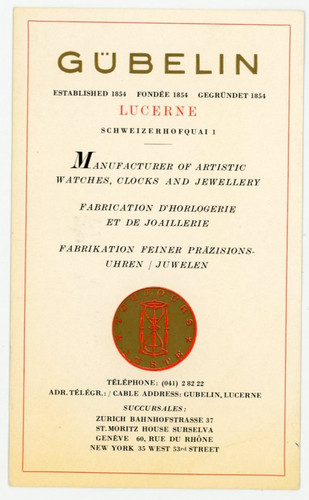 Carta commerciale gubelin - carta,