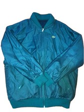 LACOSTE vintage double face jacket coat giubbotto giubbino bomber Camise Tg XL