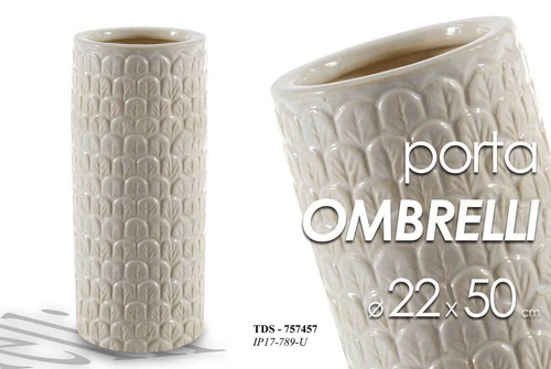 Porta ombrelli ceramica tondo - porta,