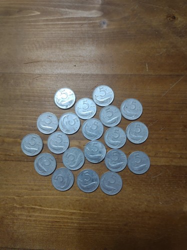 Monete italiane 5 lire - 20,