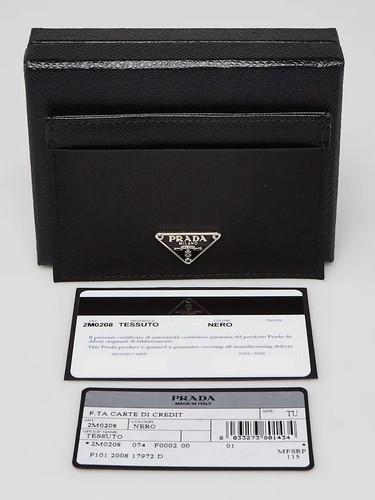 Prada nero tessuto nylon porta - tessuto, nylon,porta