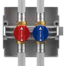 KIT VALVOLA INCASSO TECO DOPPIA  PER SANITARIO ATTACCO FASTEC F13 K400BF10100