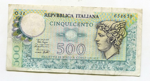 Banconota 500 lire mercurio - 500,
