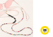 catenella occhiali perline colorate, catenella occhiali perline,occhiali perline