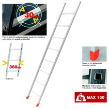 Scala Parallela Leggera in Alluminio 8 Gradini H 2,50 mt Potatura ED1 MARCHETTI