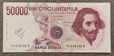 50000 LIRE BERNINI 1° TIPO LETTERA C 1986 BB