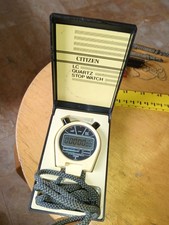 CITIZEN LC QUARTZ STOP WATCH SPORT CHRONO VINTAGE MADE JAPAN