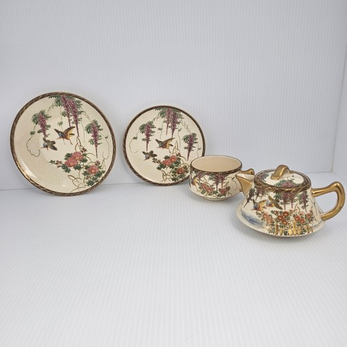 Satsuma shizan antico set - shizan, da