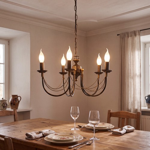 Lampadario metallo di - lampadario, in