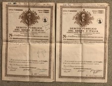 N.° 2 CERTFICATI DEBITO