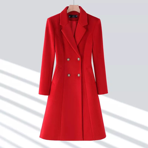 Giacca cappotto rosso - rosso, lungo