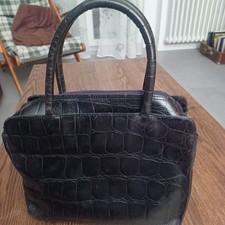 Womens Vintage Black Leather