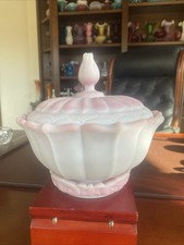 Fenton Limited Rosa/Blu/Lavanda "Glicine"Birmano Ogee Piatto 3 Pezzi Ext. RARO