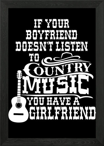 Poster musica country regalo