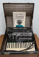FISARMONICA Anni 60 SETTIMIO SOPRANI 80 Bassi FUNZIONANTE CON CUSTODIA