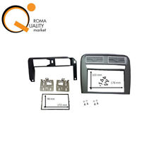 Kit Mascherina Autoradio 2 DIN Fit FIAT Grande Punto ANTRACITE cornice cina