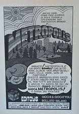 Pubblicità Advertising Werbung Italian Clipping 1975 EDITOYS METROPOLIS GIOCO.