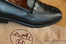 Scarpe mocassini Hermes nere