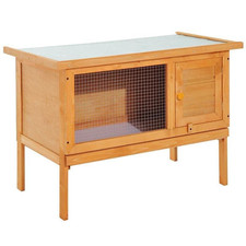 GABBIA PER CONIGLI CONIGLIERA DA ESTERNO IN LEGNO DI ABETE. 90X45X65CM