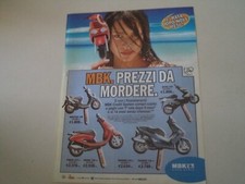 advertising Pubblicità 2002 MBK BOOSTER 100/NITRO 100/DOODO 125 150/THUNDER