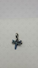 Autentico Charm Pendente Pandora Free Spirit Libellula Blu 793745C01 con Scatola