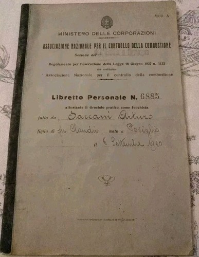 Libretto fuochista treni - libretto,