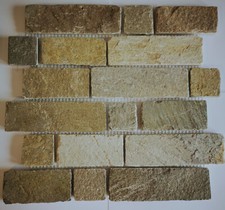 Mosaico Mattone ardesia pietra